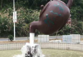 南崗小區(qū)天壺標(biāo)志雕塑，多彩藝術(shù)，天壺雕塑生產(chǎn)廠家