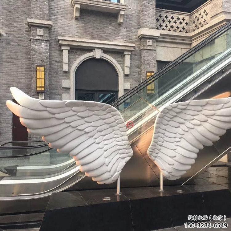 長(zhǎng)沙景觀鳥(niǎo)翅雕塑制造，歐式風(fēng)格，不銹鋼鳥(niǎo)翅雕塑定價(jià)