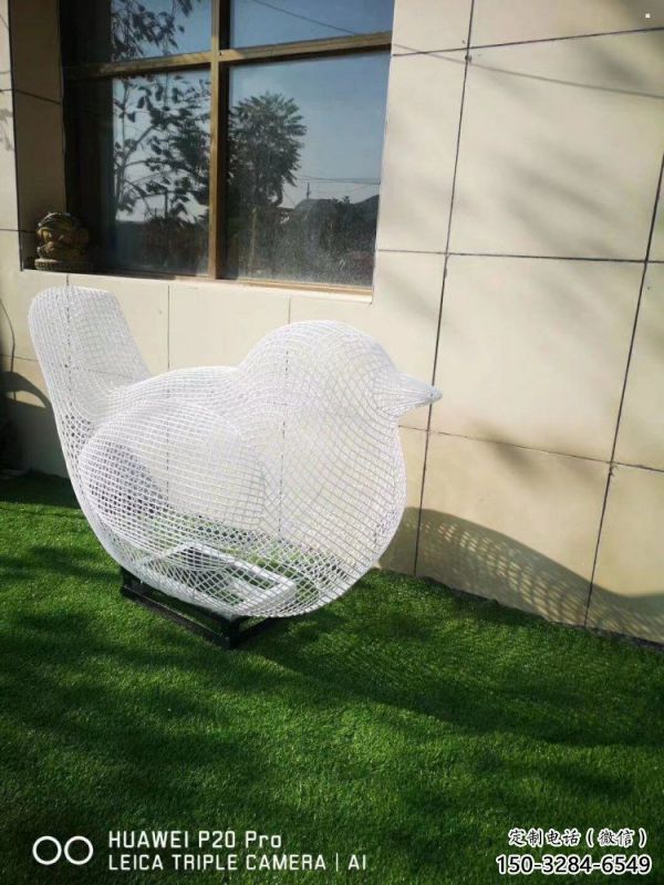 松原鏤空鳥雕塑供需，透雕系列，鐵藝小鳥雕塑制造商