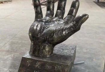 永州手掌雕塑廠(chǎng)家，公園小品，玻璃鋼手掌雕塑優(yōu)選