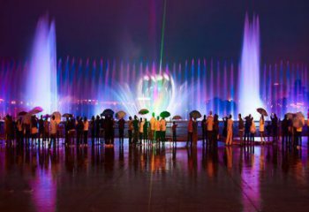 衡陽郴州水景程控噴泉雕塑，高噴循環(huán)噴水方式設(shè)計(jì)