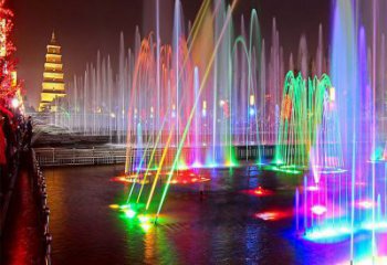 鎮江選定噴泉雕塑，燈光數控效果，水景藝術雕塑