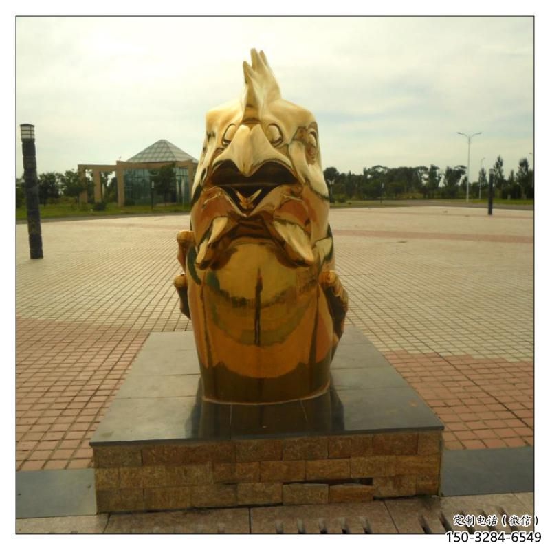 錫林郭勒盟不銹鋼生肖雕塑，鍍鈦工藝，公園廣場(chǎng)戶外擺放