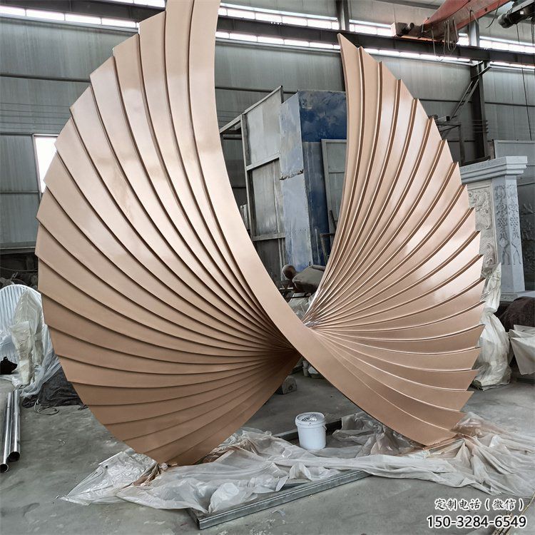 武川羽翼雕塑常用，景觀概念，不銹鋼羽翼雕塑展品