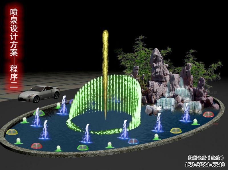 西吉旱地漂浮噴泉雕塑，水景藝術噴泉雕塑生產商