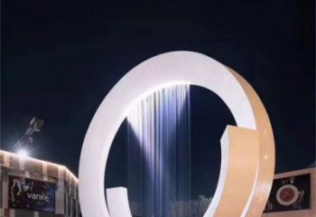 萍鄉圓環噴泉雕塑，水景藝術原理，水景圓環雕塑廠家