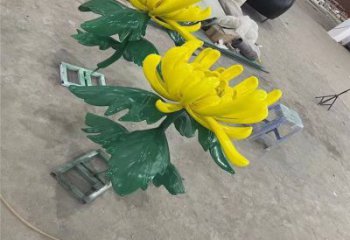 呼倫貝爾景區菊花雕塑優選，圓雕體系，城市菊花雕塑選定