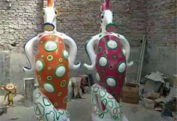 靈武幼兒園河馬雕塑，動漫文化雕塑，卡通動物制作