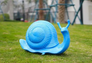 太原彩繪蝸牛雕塑廠家，園林動(dòng)物小品，玻璃鋼蝸牛雕塑生產(chǎn)