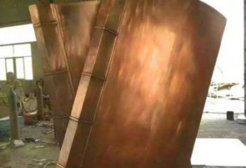 碑林鑄銅書籍供應，街景小品，銅書籍雕塑廠家優價