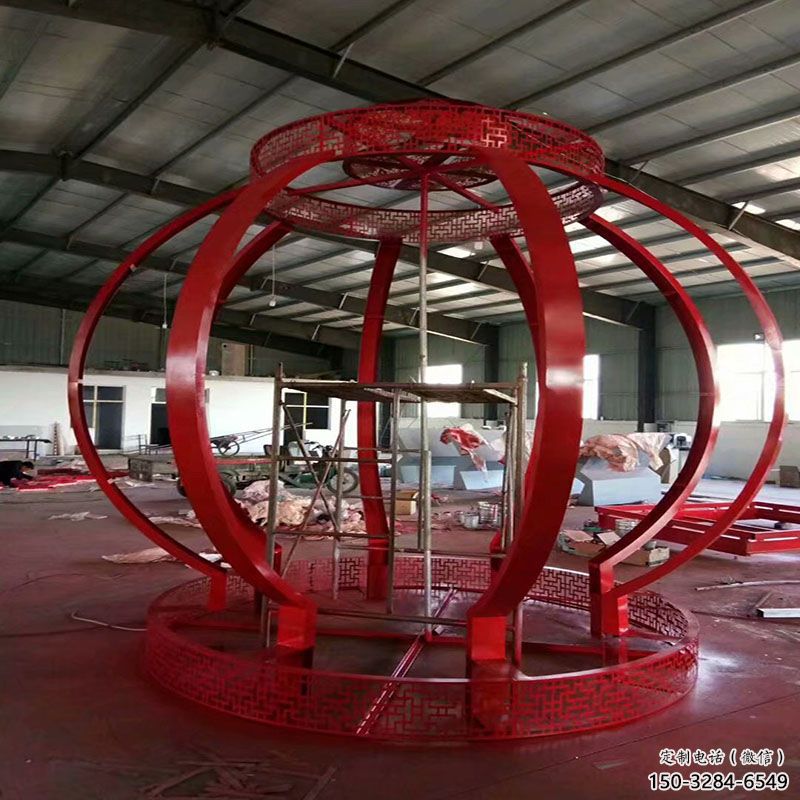 臨滄景觀燈籠雕塑優選，陸地擺件，園林不銹鋼燈籠雕塑供應