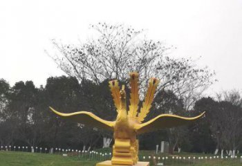 怒江鳳凰雕塑選用，美陳雕塑，鑄銅鳳凰雕塑工藝廠家