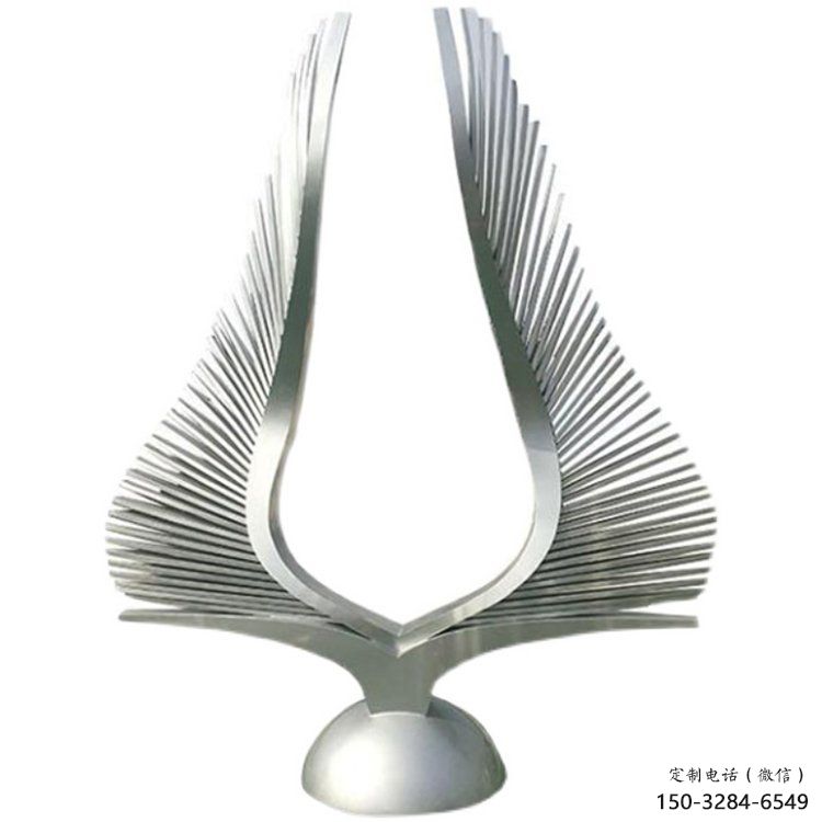 大型不銹鋼鳳尾雕塑風格要點